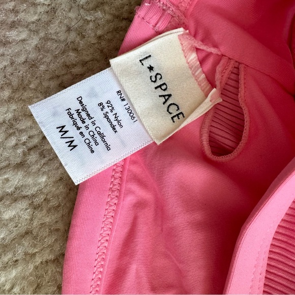 Lspace Pink Ribbed Bikini - Picture 7 of 8